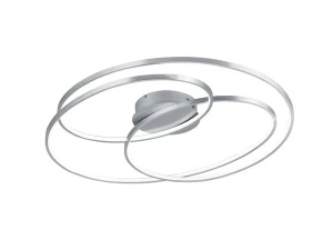 Lampa sufitowa designerska nikiel 50W 3000K LED 3-step DIM GALE 673918007 - Trio