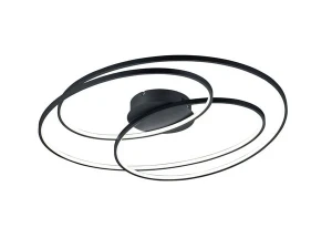 Lampa sufitowa designerska czarna 50W 3000K LED 3-step DIM GALE GALE GALE 673918032 - Trio