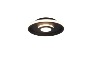Plafon łazienkowy czarny LED 28W IP44 3000K 3-step DIM  ASCARI 680810332 - Trio