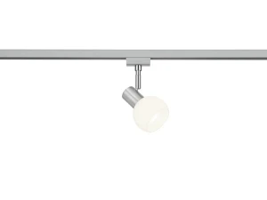 Reflektor do szyn srebrny + białe szkło DUOLINE TRACK SYSTEM 78170107 - Trio