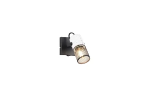 Kinkiet designerski biało-czarny TOSH 804370134 - Trio