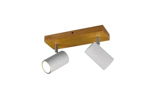 Reflektor sufitowy drewno metal 2xGU10 MARLEY 812400231 - Trio