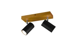 Reflektor sufitowy drewno metal 2xGU10 MARLEY 812400232 - Trio
