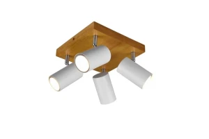 Reflektor sufitowy drewno metal 4xGU10 MARLEY 812400431 - Trio