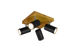 Reflektor sufitowy drewno metal 4xGU10 MARLEY 812400432 - Trio