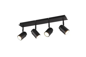 Plafon łazienkowy czarny mat IP44 ANGELO 880400432 - Trio