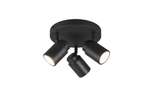 Plafon łazienkowy czarny mat IP44 ANGELO 880430332 - Trio