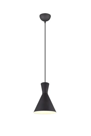 Lampa wisząca do kuchni nad wyspę czarny stożek E27 ENZO R30781032 - RL