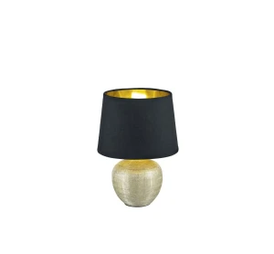 Lampa stołowa elegancka z czarno złotym kloszem LUXOR R50621079 - RL