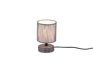 Lampa stolikowa nocna szara tkanina i ceramika MARIE R50980111 - RL
