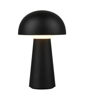 Lampa przenośna grzybek czarna na taras IP44 LED USB z ściemniaczem LENNON R52176102 - RL