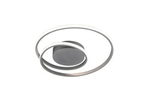 Lampa sufitowa srebrna do sypialni LED 22W 3000K z funkcją 3-STEP DIM ZIBAL R62911187 - RL