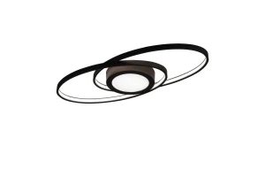 Lampa sufitowa czarna do salonu LED 28W 3000K z funkcją 3STEP DIM GALAXY R62991142 - RL