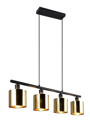 Lampa wisząca złota nad stół 4-płomienna JASON R36304079 - RL