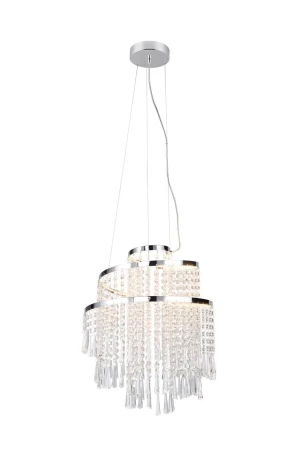 Lampa wisząca na pilota 30W LED CCT+DIM glamour kryształki POMP R37341106 - RL