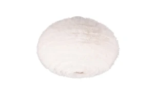 Lampa sufitowa syntetyczny plusz biała przytulna do sypialni 2xE27 FURRY R61582001 - RL