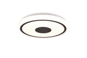 Lampa sufitowa biała+czarne detale 16W LED do pokoju BUNDA R64361132 - RL