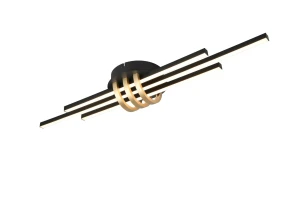 Lampa sufitowa CINTO 3-step DIM  20W czarno-złoty R67873180 - RL