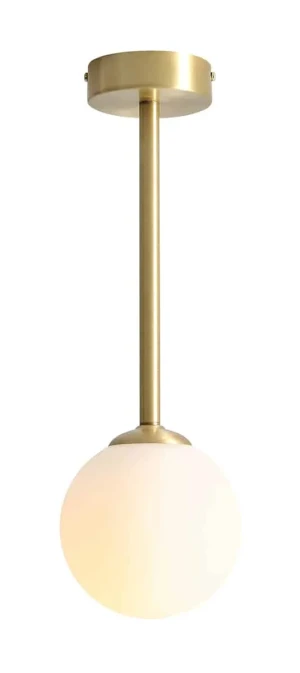 Aldex Plafon metalowy mosiężny ze szkłem 42cm 1080PL_G40_S z serii PINNE SHORT