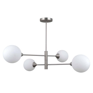 Lampa wisząca metalowa srebrna 4-punktowa PND-55342-4-SN z serii Evora - Lampy Italux