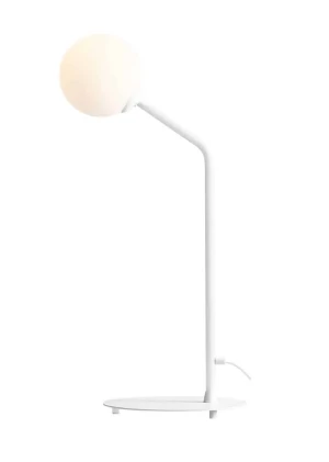 Aldex Lampa biurkowa metalowa biała 62cm 1064B z serii PURE WHITE