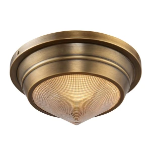 Plafon mosiężny szklany okrągły 26cm QN-WILLARD-F-S-VBS-PG z serii WILLARD