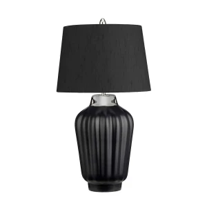 Lampa stołowa Bexley czarna/ polerowany nikiel QN-BEXLEY-TL-BKPN - Quintiesse