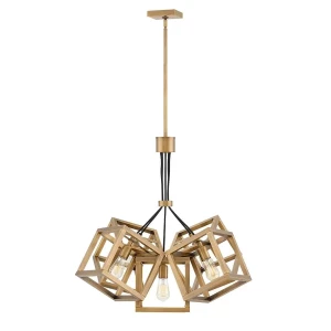 Lampa stylowa wisząca Ensemble szczotkowany brąz QN-ENSEMBLE5P-BB - Quintiesse