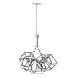 Lampa stylowa wisząca Ensemble polerowany nikiel QN-ENSEMBLE5P-PN - Quintiesse