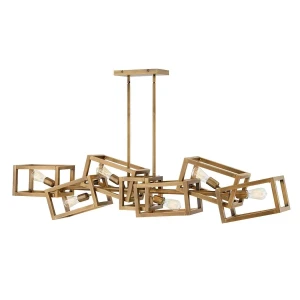 Lampa stylowa wisząca Ensemble szczotkowany brąz QN-ENSEMBLE6-BB - Quintiesse