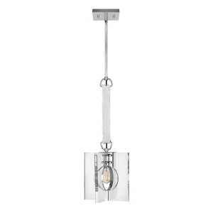 Lampa stylowa wisząca Ludlow polerowany nikiel QN-LUDLOW-1P-PN - Quintiesse