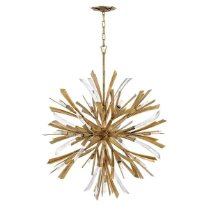 Lampa stylowa wisząca Vida oksydowane złoto QN-VIDA-13P-L - Quintiesse