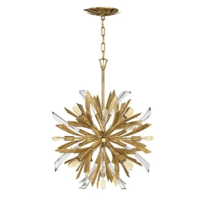 Lampa stylowa wisząca Vida oksydowane złoto QN-VIDA-13P-S - Quintiesse
