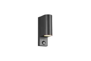 Kinkiet zewnętrzny z czujnikiem ruchu Antracyt 2xGU10 35W IP44  ROYA 214260242 - Trio