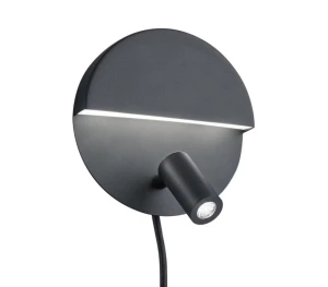 Kinkiet nowoczesny czarny LED 8.3.W 3000K MARIO 222370232 - Trio