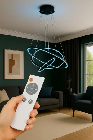 Lampa wisząca regulowana na pilota RGBW + CCT + DIM RING AARON 352710342 - Trio