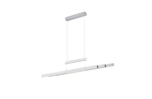 Lampa wisząca LED 45W nikiel mat regulowana wysokość i szerokość CCT+DIM LED TRAJAN 375310507 - Trio