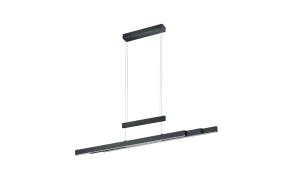 Lampa wisząca LED 45W czarny mat regulowana wysokość i szerokość CCT+DIM LED TRAJAN 375310532 - Trio