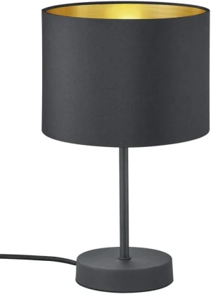 Lampa stołowa nowoczesna czarno złota HOSTEL 508200179 - Trio