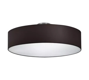 Lampa sufitowa duży plafon czarny 50 cm E27 nowoczesna HOTEL 603900302 - Trio