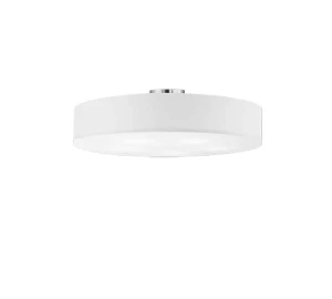 Lampa sufitowa abażurowa duża na 5 źródeł światła nowoczesna biała HOTEL 603900501 - Trio