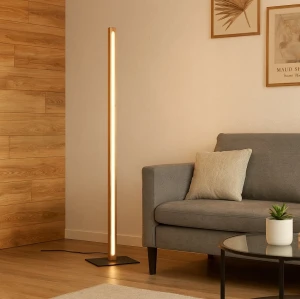 Lampa podłogowa drewniana LED DIM 20W 3000K BELLARI 426410130 - Trio