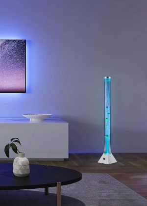Lampa podłogowa słup wody RGB LED i sztuczne rybki MOTION R5073-47 - RL