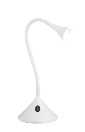 Lampa biurkowa lub kinkiet LED 3W na gęsiej szyjce VIPER biała R52391101 - RL