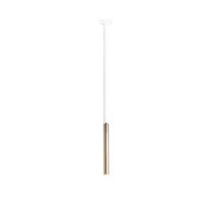 Aldex Plafon metalowy biało-złoty punktowy 1067PL_G_M z serii STICK