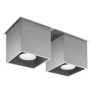 Plafon QUAD 2 szary SL.0064 - Sollux
