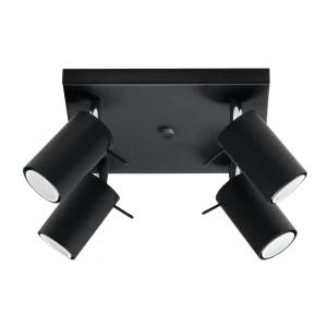 Plafon RING 4 czarny SL.0094 - Sollux