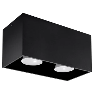 Plafon QUAD MAXI czarny SL.0381 - Sollux