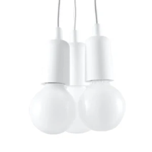 Lampa wisząca DIEGO 3 biała SL.0570 - Sollux