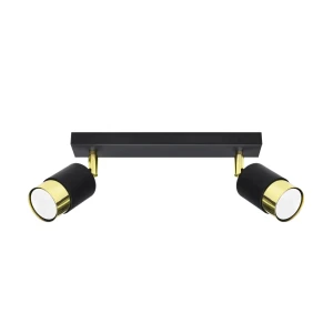 Plafon NERO 2 czarny/złoty SL.1070 - Sollux